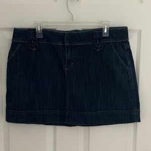 Jean mini skirt